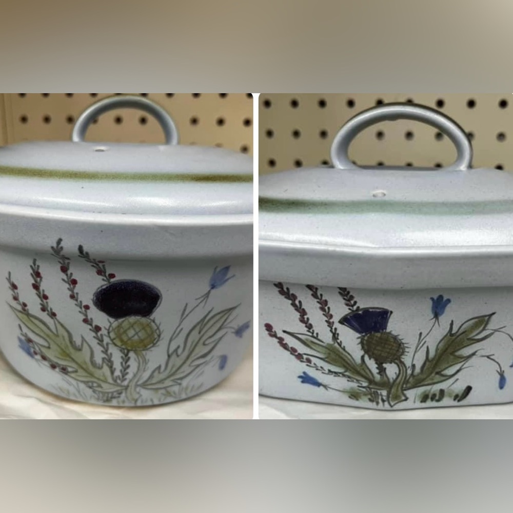 2 Thistleware by Buchan Casserole Dishes 2 Qt 257/80 & 1.25 Qt 276/40 Scotland